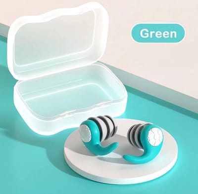 1 Paar Zachte Siliconen Oordopjes-Ruisonderdrukking, Waterdicht, Comfortabele Pasvorm, Voor Slapen, Zwemmen, Het Creëren Van Een Stille Omgeving