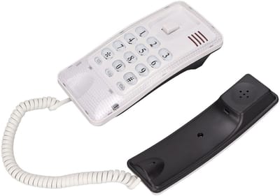 Dailygoods- Vaste Telefoon Wandmontage - Snelle Flits/Mute-functie - Draagbaar Ontwerp - Hoogwaardig ABS-Materiaal - Ruimtebesparend - Lange Levensduur - Wandtelefoon