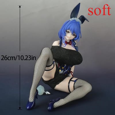 Maxcute Anime Sexy Beeldjes Meisje Sakuma Shiori 1/4 Ver. PVC Actiefiguur 18 ± voor Volwassen Collectie Cadeau Model Speelgoed 26CM gray