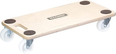 Transport dolly 1126 met zachte wielen - ideaal voor onhandelbare voorwerpen - FSC®-gecertificeerd