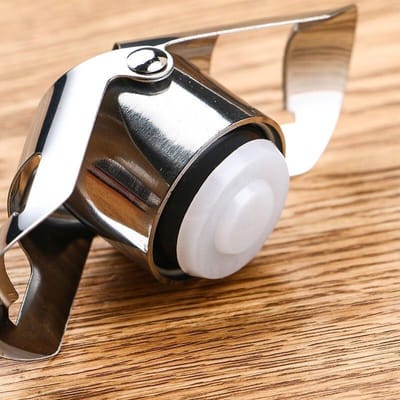 WiseGoods Wijn- & Champagnefles Stopper - Herbruikbare Vacuüm Wijndoppen - RVS Champagne Kurk - Wijnfles dop - Fles Afsluiter