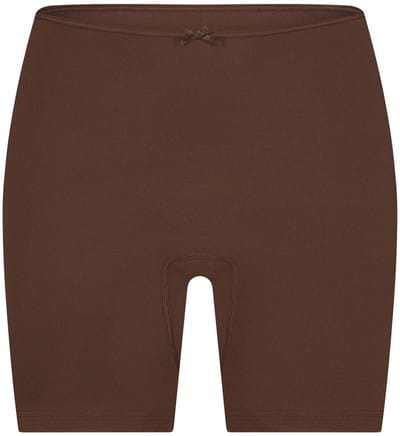RJ Bodywear RJ dames Pure Color dames extra lange pijp short (1-pack) - espresso bruin