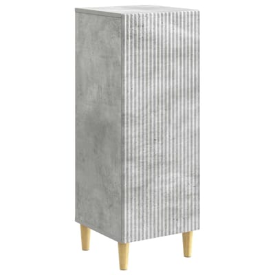 vidaXL - Dressoir - Betongrijs - 33 - x - 34,5 - x - 90 - cm - Bewerkt - hout