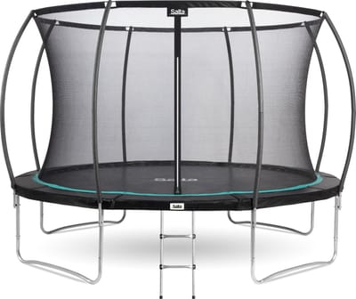 Salta Cosmos - ø 366 cm - Inclusief ladder - Belastbaar tot 120 kg - Ronde trampoline met veiligheidsnet - Zwart