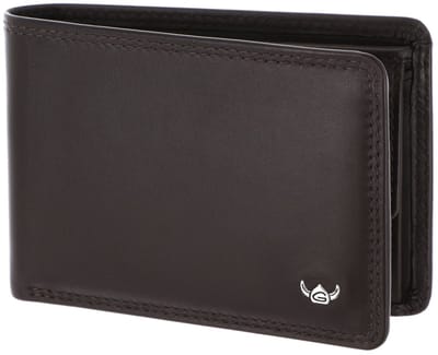Golden Head Leren portemonnee Polo RFID Protect Minischeintasche 1194 Dunkelbraun donkerbruin