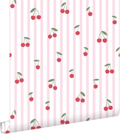 ESTAhome behang kersen licht roze - 50 x 900 cm - 131654