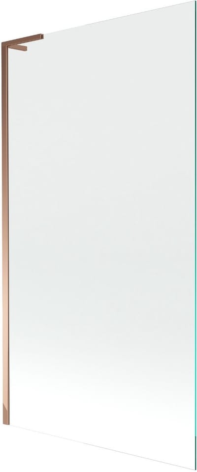 Mexen Next L badwand 1-delig 100 x 150 , transparant, roze goud - 895-100-000-03-00-60