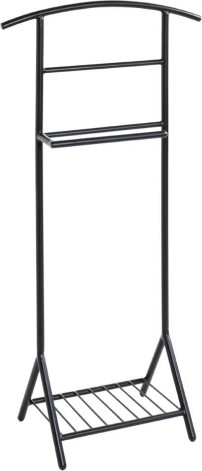 Dressboy – Zwart gelakt staal – Kledinghouder met modern design – 45 cm breed, 26 cm diep, 105 cm hoog