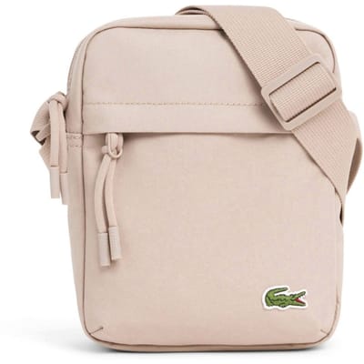 LACOSTE schoudertas Neocroc Vertical Camera Bag Simply Taupe