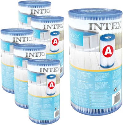 Intex Filtercartridge Type A 29000 - Filter voor filterpomp - 6 Filters - Zwembadfilter - Filtercartridge - Intex Filter - Zwembadwater - Filterpomp