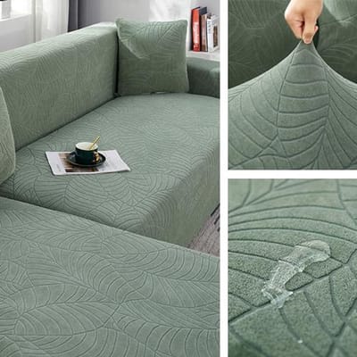 Jacquard Waterdichte Bankhoes Elastische All-Inclusive Bankstoelhoes Voor Woonkamer Meubelbeschermer Voor Huisdieren Kinderen Verwijderbaar Small(90-140cm)1pc