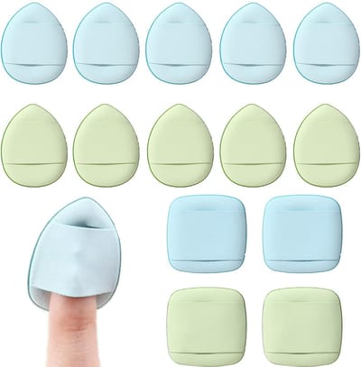 Dailygoods- Vingerpoederkwasten 14 stuks - Mini-Make-upspons
