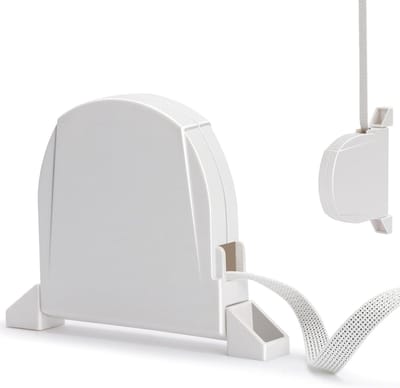 Rolluiken Riemwikkelaar - Opbouw Schroefwikkelaar - Rolluiken Bediening - 180 Graden Draaibaar - 14mm x 5m Band - Wit