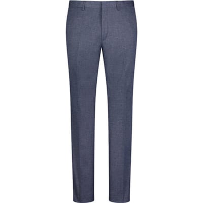 Roy Robson Broek Faux-Uni Flat Front Navy / male