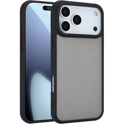 Coverzs matte hardcase hoesje geschikt voor iPhone 17 Pro Max (zwart) – stevige case met krasbestendige bescherming, slank design en perfecte pasvorm