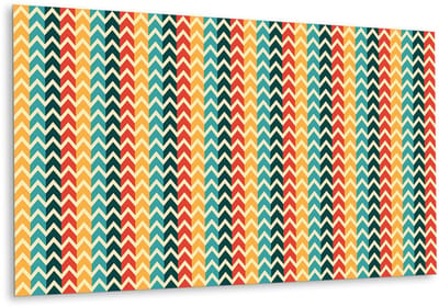 Tulup PVC Wandpaneel - Retro Patroon Vinyl Wandpaneel - 100 cm x 50 cm - Veelkleurig Wandpaneel Zelfklevend - 1 stuk - Wandpaneel Zelfklevend - Geometrisch Wandpaneel - Vinyl Wandpaneel - Plaktegels Keuken en Badkamer