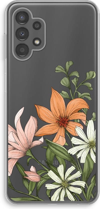 Case Company® - Hoesje geschikt voor Samsung Galaxy A13 4G hoesje - Floral bouquet - Soft Cover Telefoonhoesje - Bescherming aan alle Kanten en Schermrand