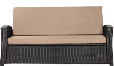 Comfortabel Tuinkussen voor Buitenbank of Schommelbank - Beige 100x60x50 cm