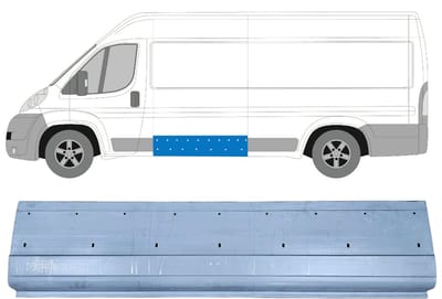 Plaatwerkdeel zijpaneel voor Peugeot Boxer 2006-2026 / Links