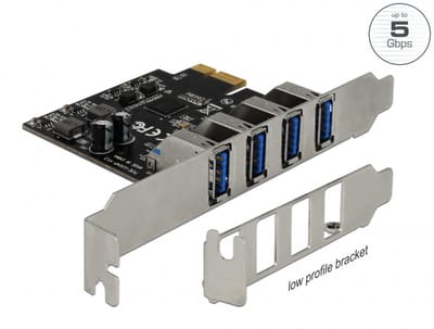 Delock USB 3.0 PCI Express Card with 4 x external Type-A female