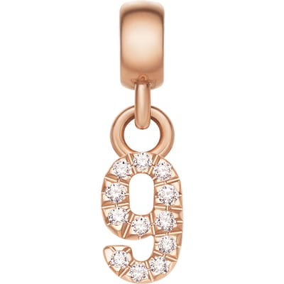 Daniel Wellington DW Charm Number 9 Rose Gold