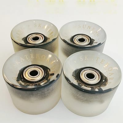 Skateboard Wielen - Longboard Wielen - Straat Skaten - Zachte 78A PU - 60mm Diameter - Zwart