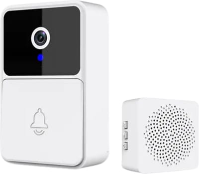 Bovista Video Deurbel - Deurspion Met Camera En Wifi - Videodeurbel - Draadloos - Deurbel (t-ring geluid) - Camera - Buiten - Oplaadbaar - Thuis - Wit