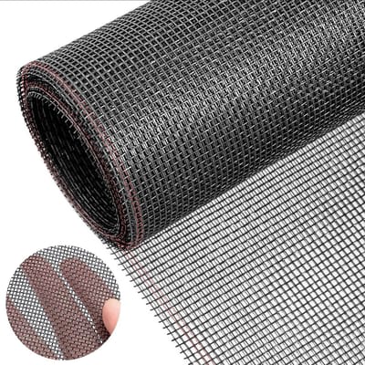 Vervangbaar Vliegenraam 120 x 250 cm, Veilig Vliegennet voor Katten, Geschikt voor Raam, Dakramen en Terrasdeuren (Zwart)