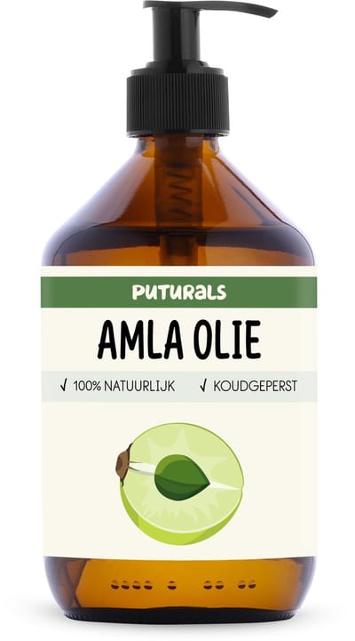 Puturals Amla Oil 100% Natuurlijk - 500ml - Koudgeperst en Puur - Amla Olie voor Haar en Huid