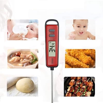 Vlees Probe Thermometer Keuken Digitaal Koken Voedsel Elektronisch Grill Huishouden (Color : Schwarz)