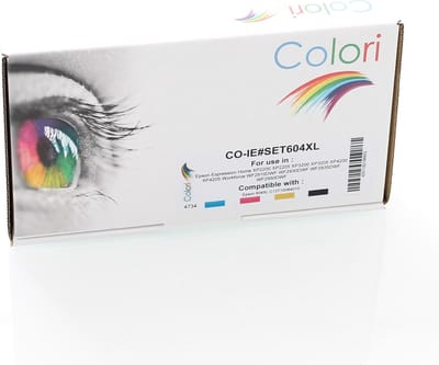 Colori huismerk set 4x inkt cartridge geschikt voor Epson 604XL Expression Home XP2205 XP3200 XP3205 XP4200 XP4205 WF2930DWF WF2935DWF WF2950DWF