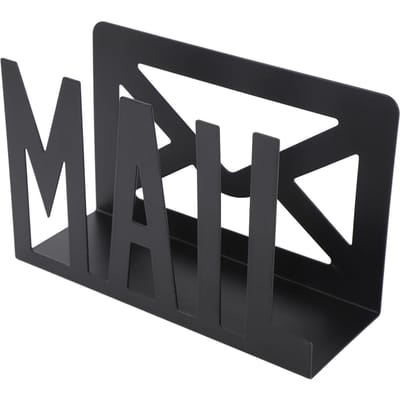 Porte-courrier de bureau en fer, support de rangement pour lettres, enveloppes, documents, organisateur pour la maison, l'école, le bureau black