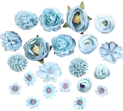 Solidchoice - Set van 21 decoratieve kunstbloemen - Perfect voor bruiloften en decoratie