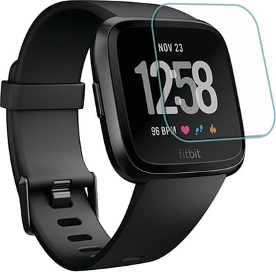 Screenprotector geschikt voor Fitbit Versa Lite - Tempered Glass Gehard Glas