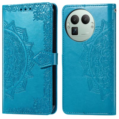 imoshion Hoesje - Geschikt voor Realme GT 8 Pro - Mandala Bookcase - Turquoise