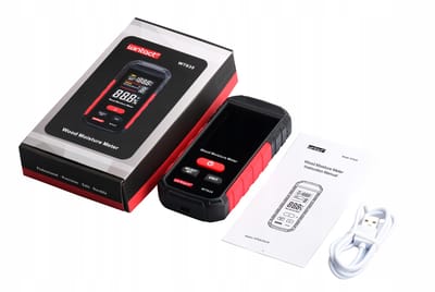 Wintact WT635 - Contactloze Vochtmeter - Niet Invasief - Hout en Bouwmaterialen - 50mm diepte - Oplaadbaar - Temperatuur