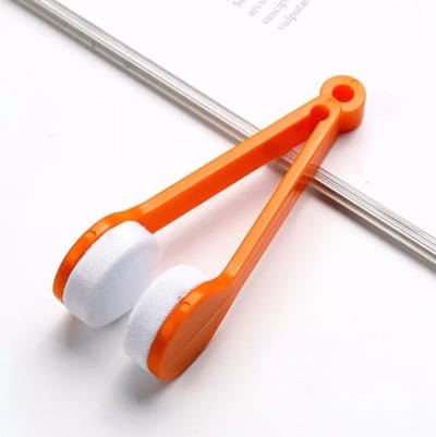 Bril glazen reiniger - Brillen schoonmaken - Bril poets gadget - Hygiëne - Oranje