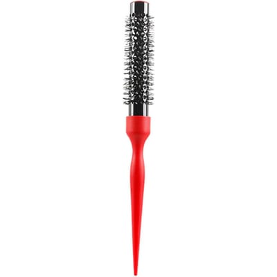 Brosse à cheveux ronde pour femme, sèche-cheveux, bouclage et lissage, Volume 19# 6.5 rouge