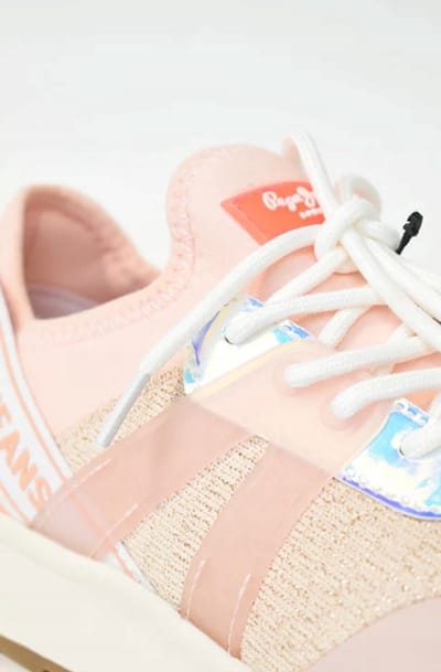 Pepe Jeans - Dames Sportieve Schoenen - Roze - Veters - Maat 40