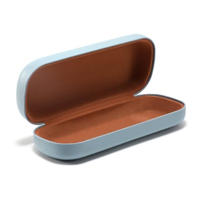 Brillenkoker - Brillendoos - Stevig Brillenkoker - Harde Slijtvaste Praktische Brillendoos - Brillenhoes - 16x6.4x3.6cm - Hard Case - PU-lederen Brillenkoker - Blauw