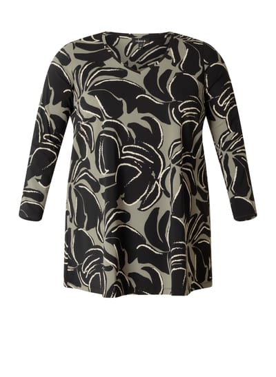 COLLETTA Noor Essential Tops - Black Multi Colour