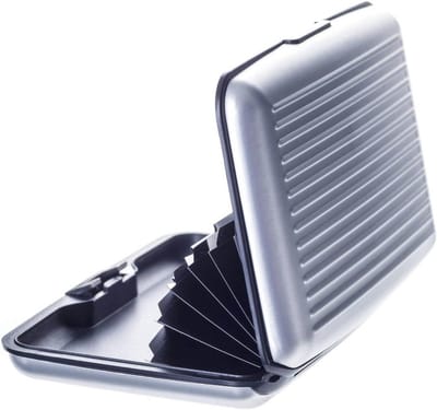 Aluminium Creditcardhouder met RFID- en NFC-Blokkering - Praktische Kaarthouder in Metallic Look