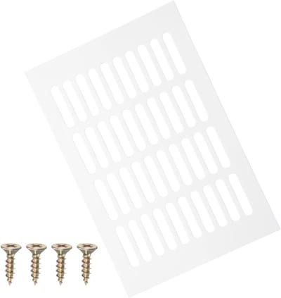 Ventilatierooster - Luchtgaten - Ventilatie Kast - Corrosiebestendig Aluminium - 22.5 x 15 cm - Wit