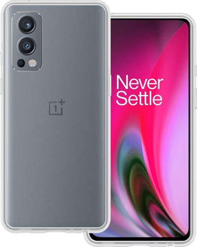 Hoesje Geschikt voor OnePlus Nord 2 - Sterk & Shockproof - Hoes Cover - Siliconen Case - Transparant