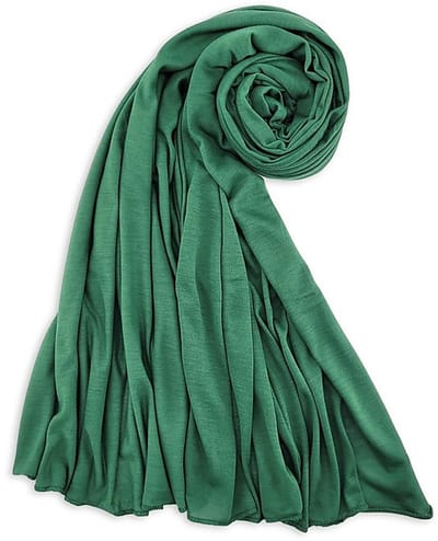 JB Collection - Hoofddoeken - hoofddoek polyester jersey uni flessengroen - flessengroen
