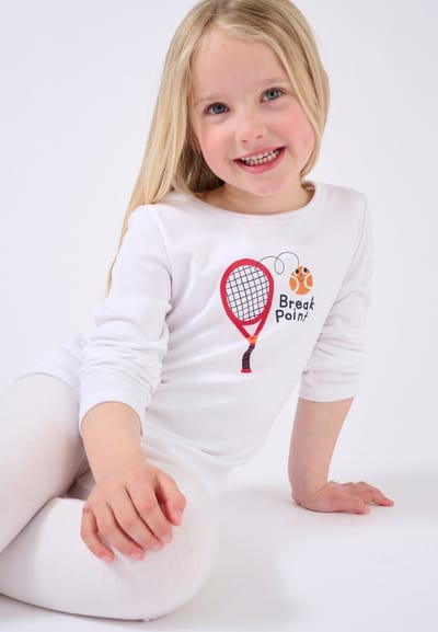 Damart - Thermolactyl T-shirts met zeefdruk voor kinderen - Kinderen - Wit - 12 JAAR