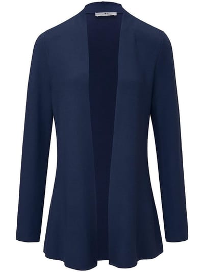 Vest 100% SUPIMA®-katoen lange mouwen Van Peter Hahn blauw