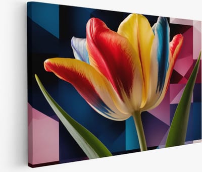 Saammp Muurcirkel Hout - Marmer - Donkerblauw - Goud - Abstract kunstwerk - Ø 90 - Wandcirkel - Wanddecoratie Cirkel - Muurdecoratie Woonkamer - Slaapkamer decoratie - Rond Schilderij