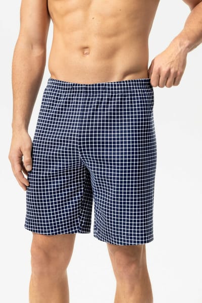 Korte broek Serie White Check Yacht Blue