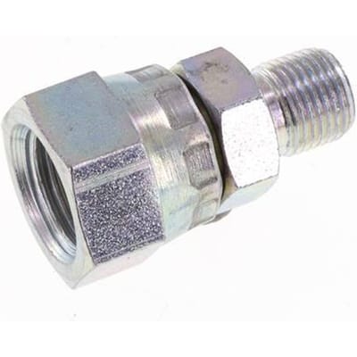 G 1/4'' x G 1/8'' F/M Verzinkt Stalen Neusstuk 400 Bar - Hydrauliek